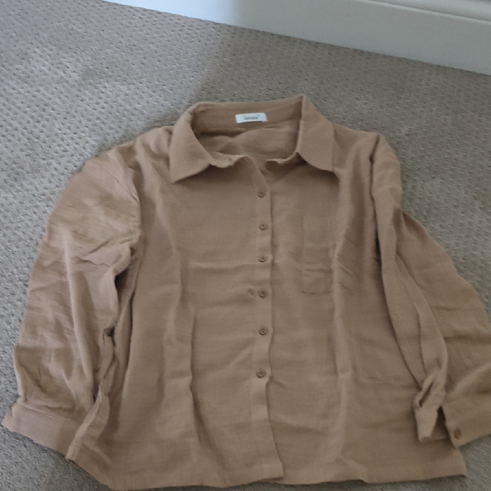 Gause Material Shirt And Pant Set Never Worn